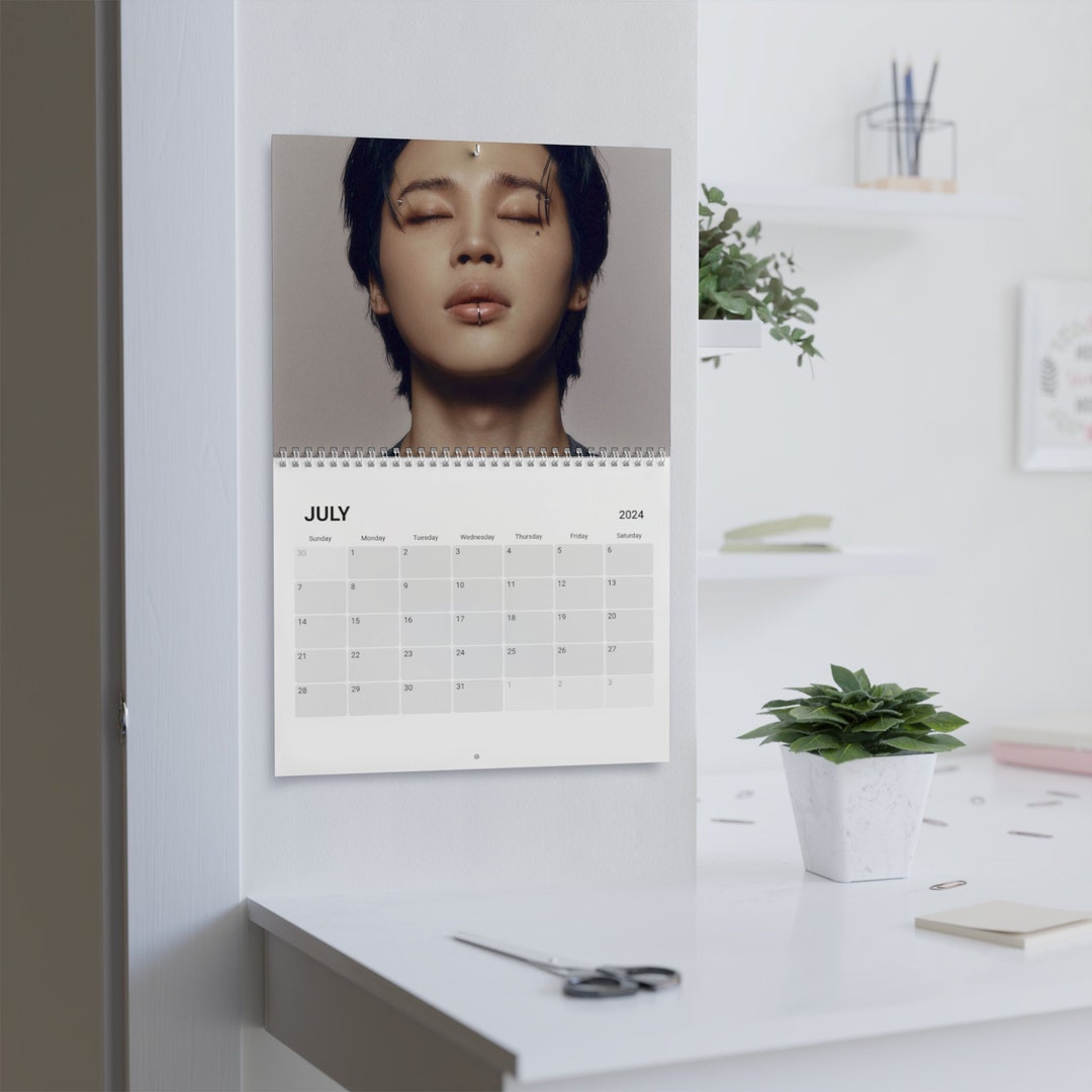 Calendar 2024 Kpop BTS Jimin Custom Wall Park Jimin Calendar Kpop 2024