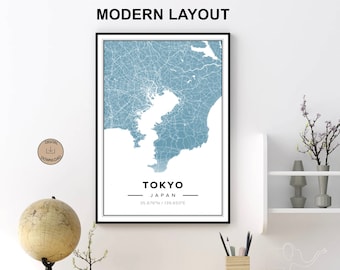 Custom City Map Print | Personalized City Wall Art | Custom City Home Decor | Housewarming Gift | New City Map | Gift for Him and Her