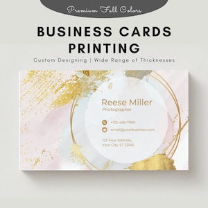 Impression couleur premium de cartes de visite - Papier épais - Simple ou recto-verso - Mat ou brillant - Cartes de visite