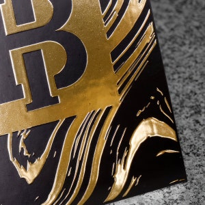 Gold Raised Foil Luxury Business Cards - Soft Touch Business Cards with Embossed Foil