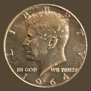 1964 Kennedy Half Dollar AU 90% Silver Coin