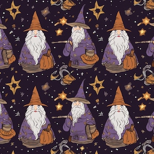 Wizard pattern digital paper, seamless pattern, wizard junk journal, magic background, wizard school, magic wand, wizard world, witch paper