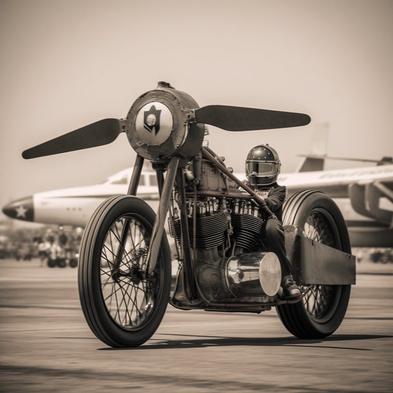 Harley Davidson Homemade Bobber Motorcycle Harley Davidson Art