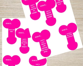 Hen Do/ Bachelorette Party Game - “Drink If” Printable PDF 50 Questions