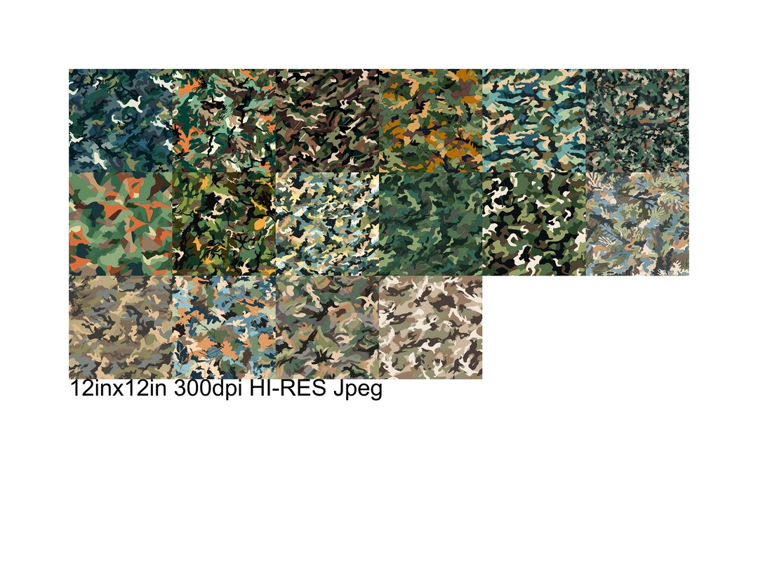 Seamless Digital Camo Pattern. - Etsy