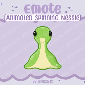 Animated Nessie Emote - Spinning Nessie Emote - Kawaii Cute Nessie - Apex Legends Nessie Emote - Apex Legends Emote - Apex Emote - Nessie