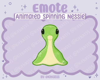 Animated Nessie Emote - Spinning Nessie Emote - Kawaii Cute Nessie - Apex Legends Nessie Emote - Apex Legends Emote - Apex Emote - Nessie