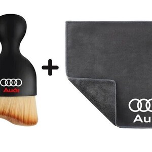 Audi Car Cleaning Combo | Duster Brush & Microfiber Towel Set | Ideal Gift for Audi  Models A4, A1 A3 A4 A5 A7 A8 Q3 Q5 Q7 S3 S4 S5 S6 S7