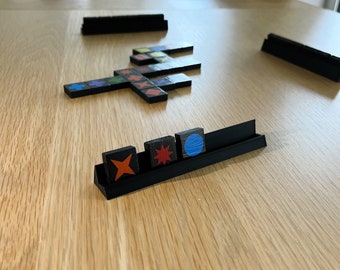 Qwirkle: Travel Edition stands | Game tile holder | Board Game Accessory