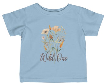 Flower TShirt Wildflower Tshirt Wild One tshirt Wild One Kid T-Shirt Turning One T-shirt I Am One t-shirt Western Tee Wild One Infant Tee