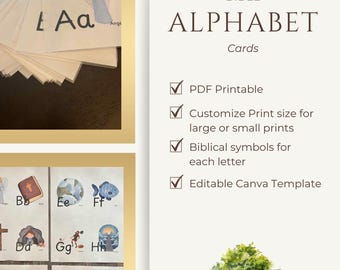 Bible Alphabet Cards- Printable/Downloadable