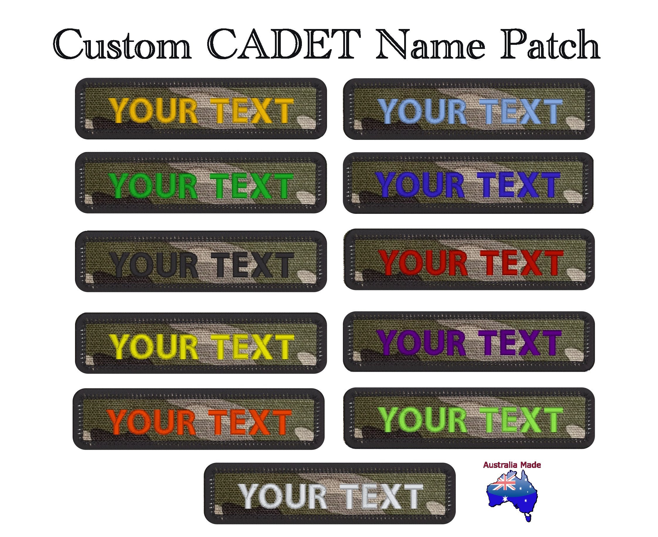 Military velcro name patches hot sale