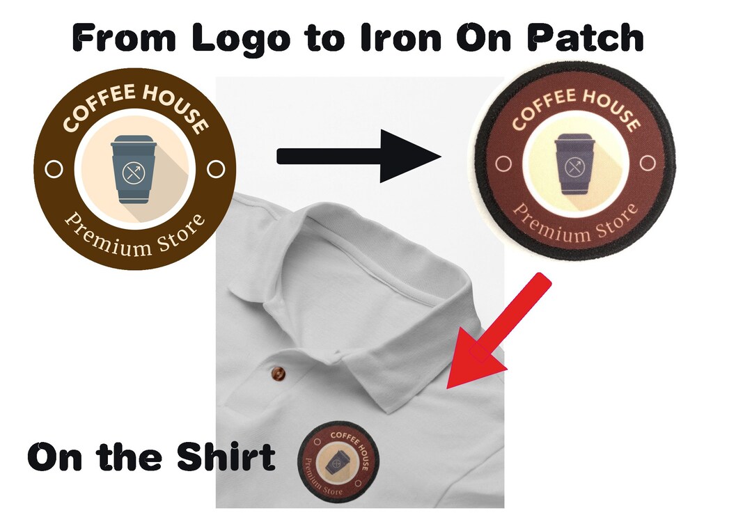 CUSTOM Business LOGO Patch for the Shirt, Your Photo,your Logo Printed ...