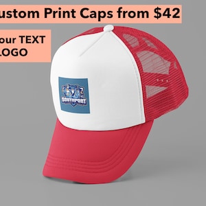 3 of CUSTOM IMAGES/LOGO Caps, Your Photo, printed caps, , The dye Sublimation Print Hat/Caps - Personalised Add your own Text/Image/Logo