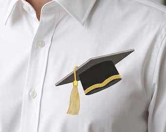 Graduation Cap Embroidery Design, Class of 2025-2026 (Digital File)