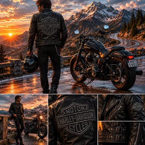 Professional digitized embroidery file for motorcycle club inspired apparel.