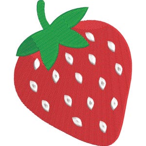 8 Sizes - Mini Strawberry - Machine Embroidery Design, Summer mini fruit Embroidery Design, Instant Download