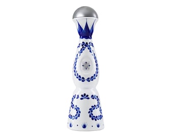 Clase Azul Reposado Tequila Tavalera Pottery Ceramic Bottle Decanter Butterfly Emblem Display Decorative 0.7 Litre 700ml (Empty Bottle)