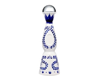 2 x Clase Azul Reposado Tequila Tavalera Poterie Bouteille en céramique carafe carafe luxe rare présentoir décoratif 0,7 litre 700 ml (bouteilles vides)