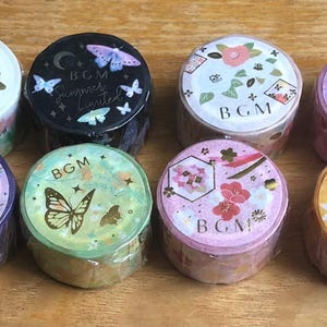 BGM Washi Tape 20 mm | Various Styles Masking Tape | 5 m length