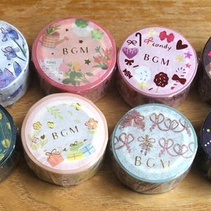 BGM Washi Tape 15 mm | Various Styles Masking Tape | 5 m length