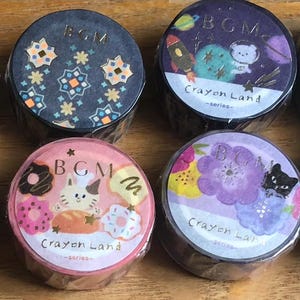 BGM Washi Tape 15 mm | Various Styles Masking Tape | 5 m length