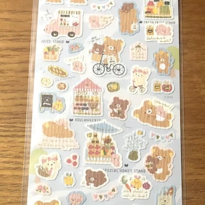 Rilakkuma San-X Sticker Sheet 2021 Good for You | Please Show Us the Way! | San-X Stationery | Kawaii Bear Stickers