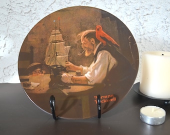 Limited Edition &quot;The Ship Builder&quot; by Norman Rockwell Collectible Plate