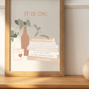 DOWNLOADBARE spirituele digitale kunstprint - het is oké om fouten te maken | Geestelijke gezondheid | Zelfliefde | Ontwaken | Liefde
