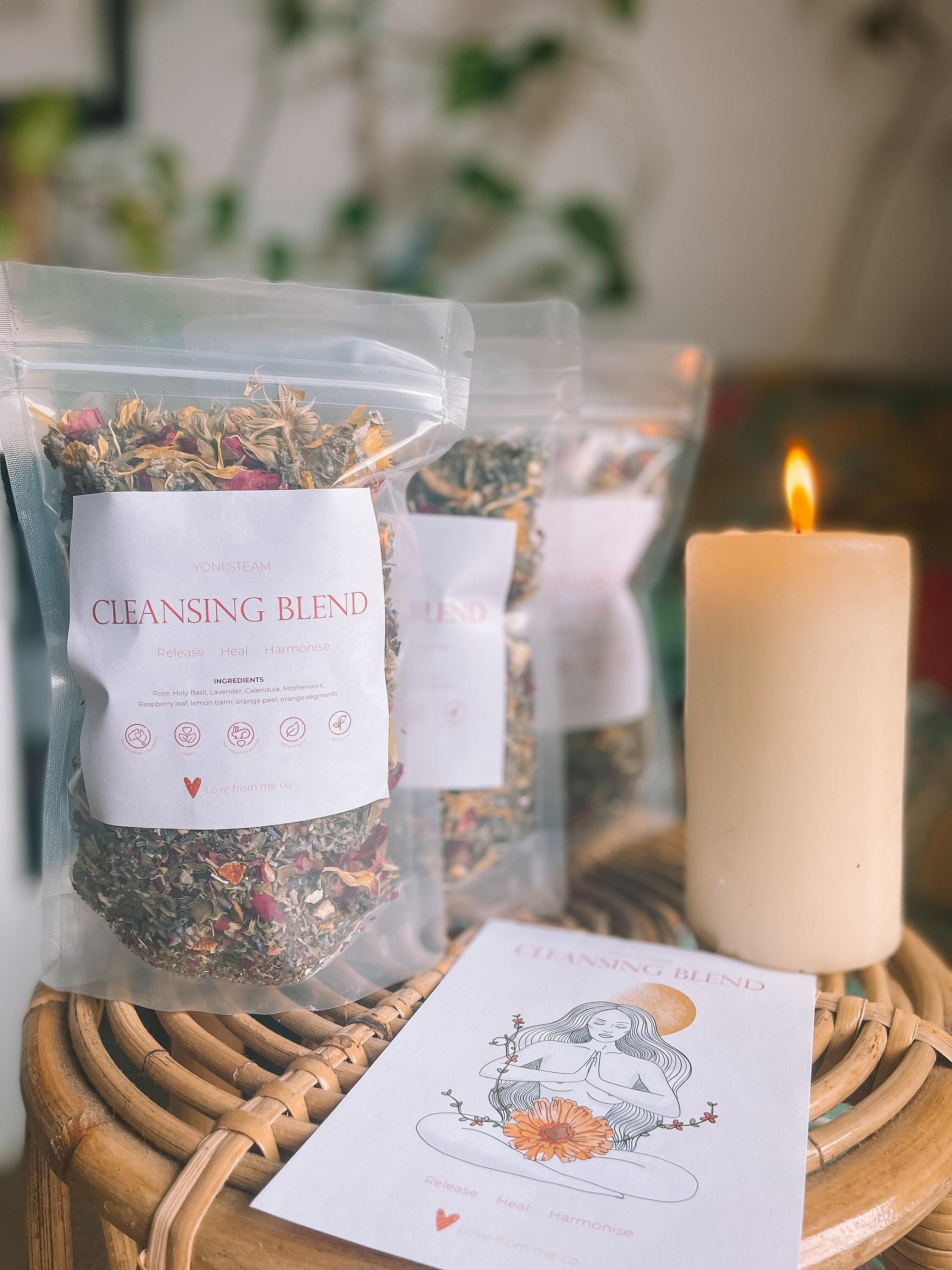 Organic Yoni Womb & Pelvic Steam Blend - Cleanse, Release and Heal - Etsy