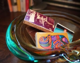 Askfat i glas från mitten av århundradet | Flavio Poli Sommerso-stil