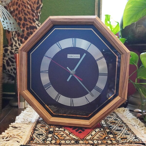 Linden Quartz Clock Etsy