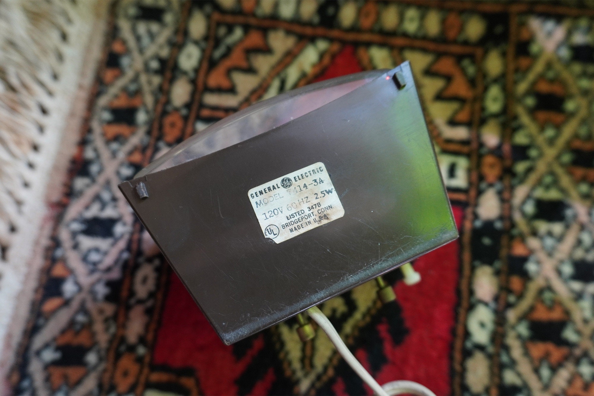 Vintage 1970s Small Faux Wood Alarm Clock General Electric Etsy