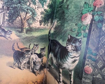 Vintage 1980s Metropolitan Cats Book | 80s Coffee Table Art Book