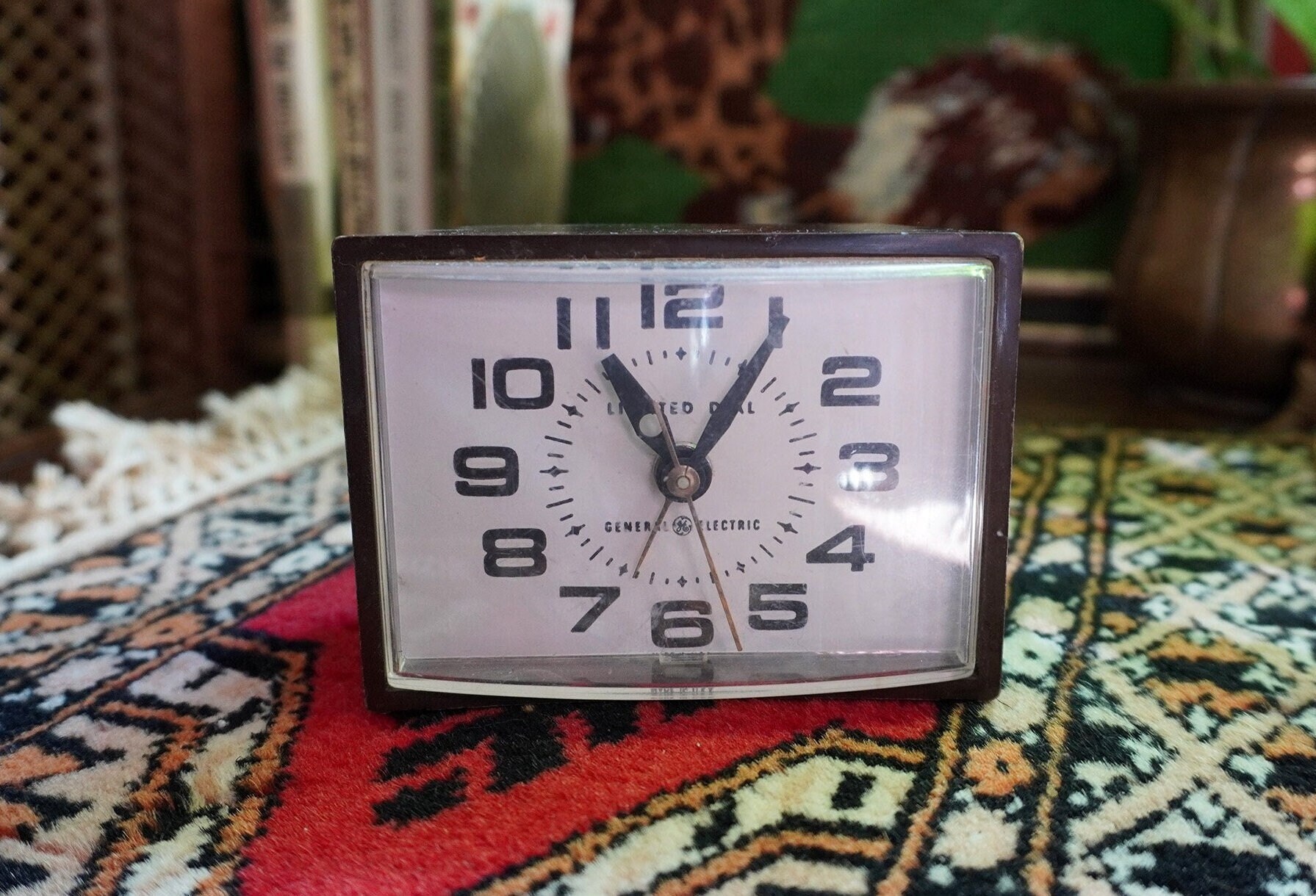 Vintage 1970s Small Faux Wood Alarm Clock General Electric Etsy