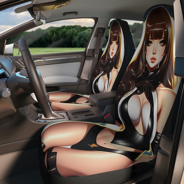 Anime Girl Car Seat Covers | Anime Car Seat Cover | Anime Lover | Anime Gift | Anime Lover Gift | Car Interior Accessories