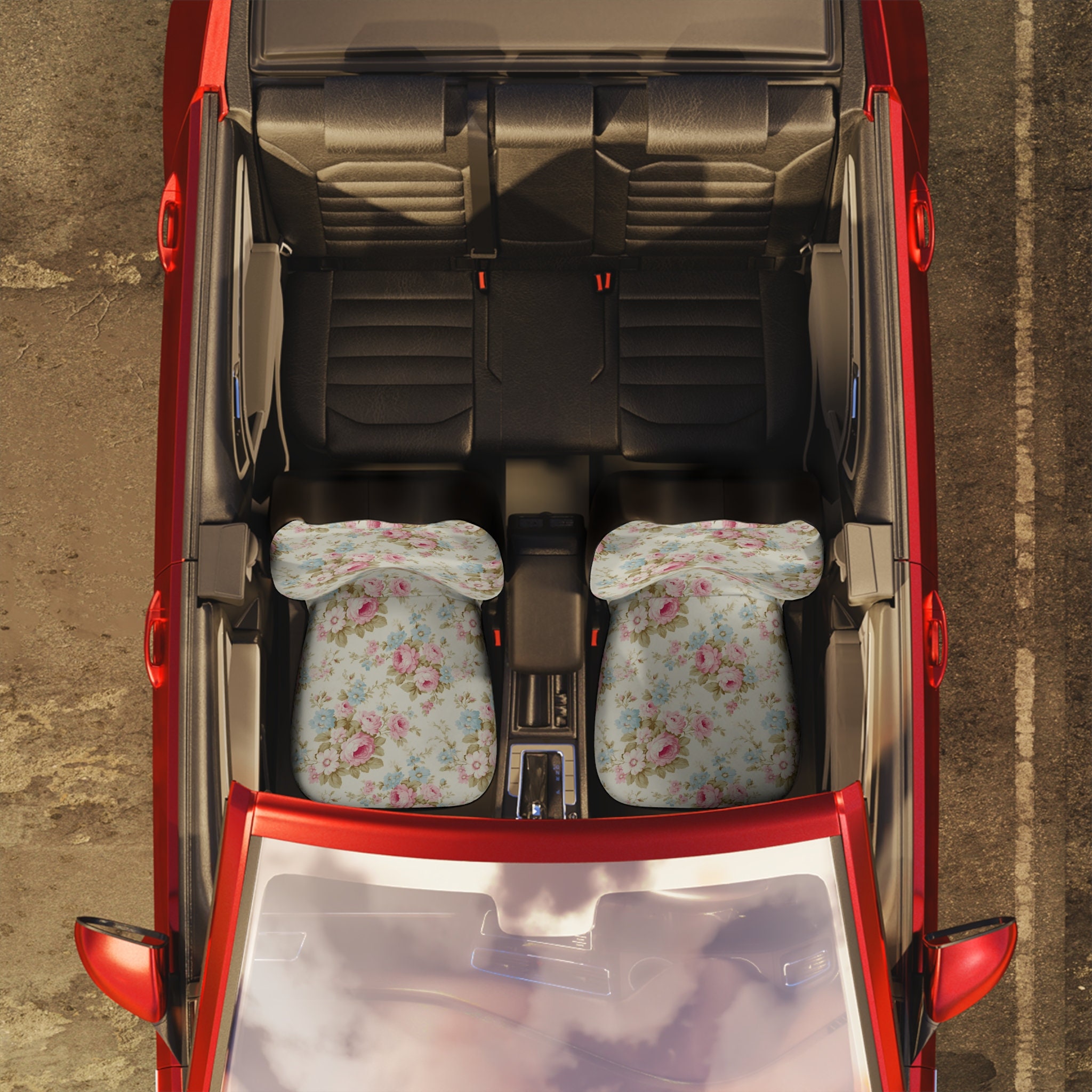 Cottagecore Flower Car Seat Cover