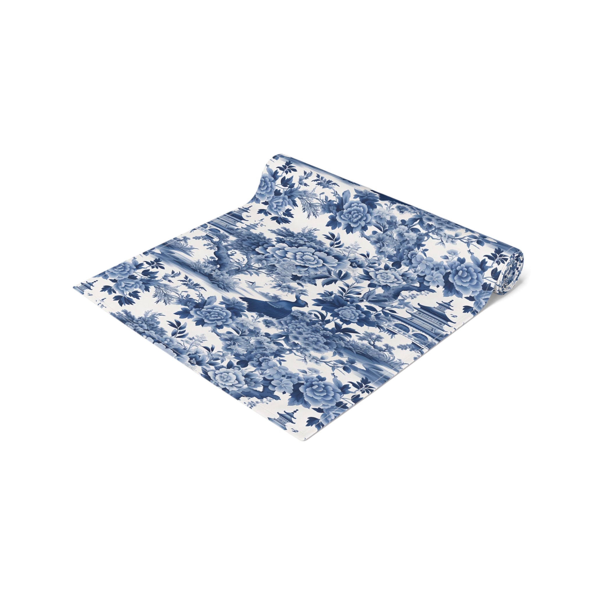 Chinoiserie Table Runner Blue Table Runner Hampton Blue Elegance Blue