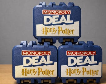 Harry Potter Monopoly Deal Card Storage Box | 3D Printed Game Case