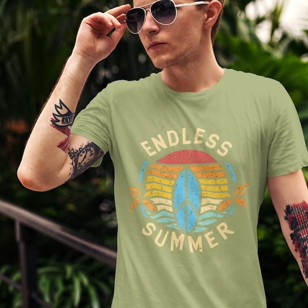 Retro Beach Boys T-Shirt 'Endless Summer' California Surf Style - Vintage Surf Culture Tee