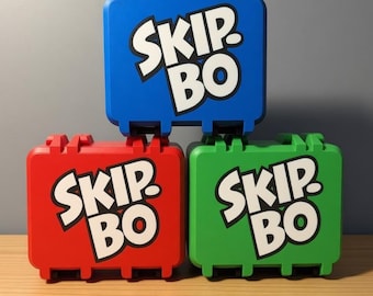 Skip-Bo Card Game Travel Case: Durable Storage Box & Card Holder