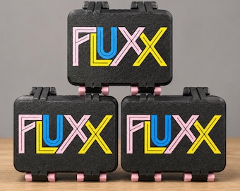 3D Printed Fluxx Card Game Case, Hinged Travel Deck Holder, Multicolor Organizer