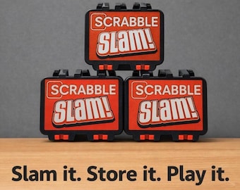 Scrabble Slam 3D Printed Storage Case – Compact Travel Organizer
