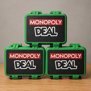 monopoly deal card sleeves Hermitshell Hard Travel Case for Game Everything you need to protect your board game. Monopoly Deal Card Game |