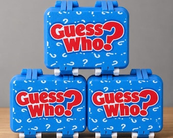 Guess Who Game Storage Box | 3D Printed Travel Case | Card Holder Organizer