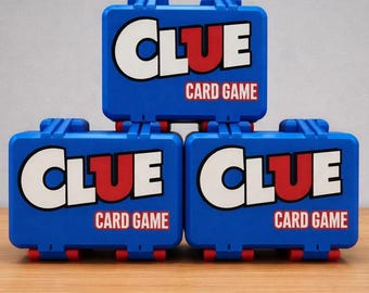 3D Printed Clue Card Game Storage Case | Compact Travel Organizer, Board Game Accessory