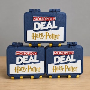 Harry Potter Monopoly Deal Card Storage Box | 3D Printed Game Case