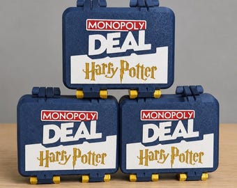 Harry Potter Monopoly Deal Card Storage Box | 3D Printed Game Case