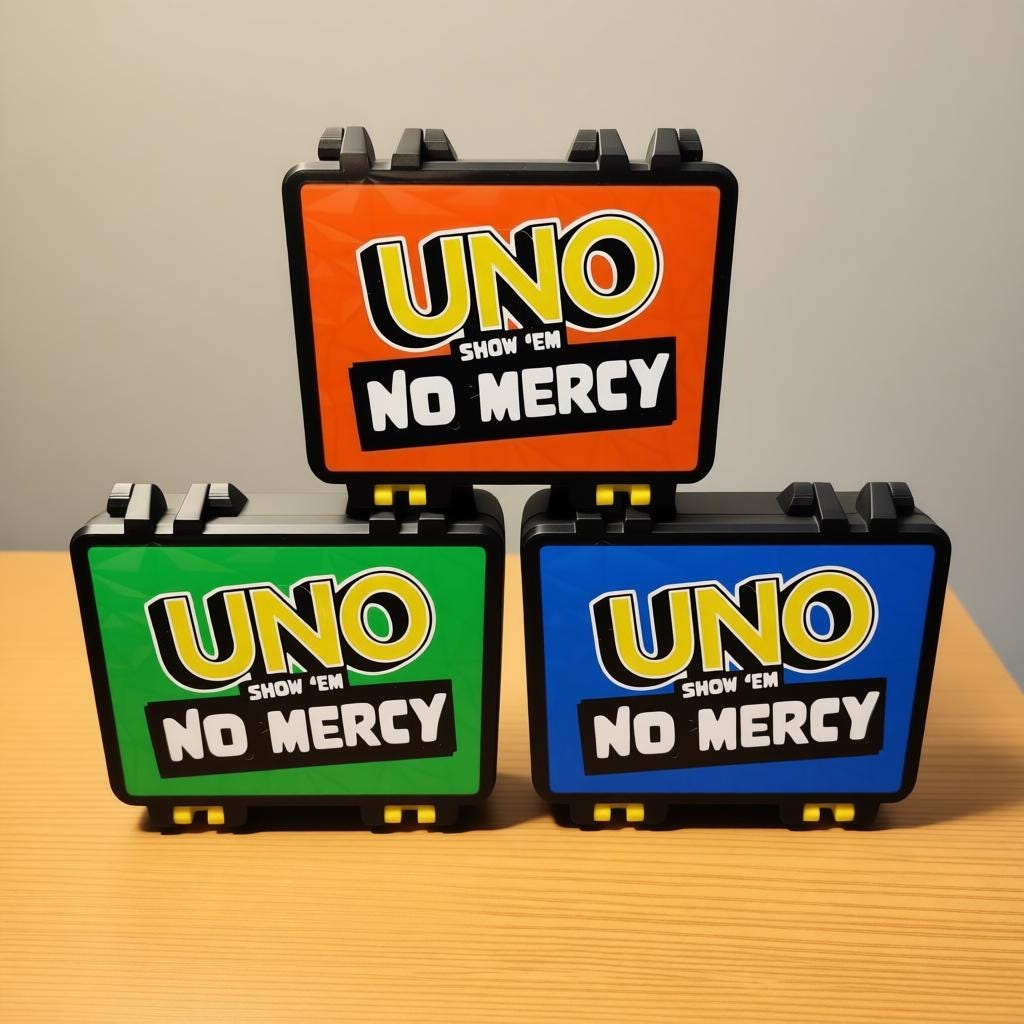 3D-Gedruckte "UNO No Mercy" Aufbewahrungsbox