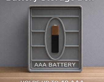 AAA Battery Storage Box – Compact Organizer Case